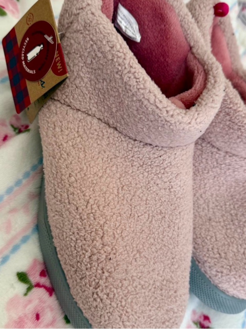 dearfoams Blush Sherpa Slip-On Mule